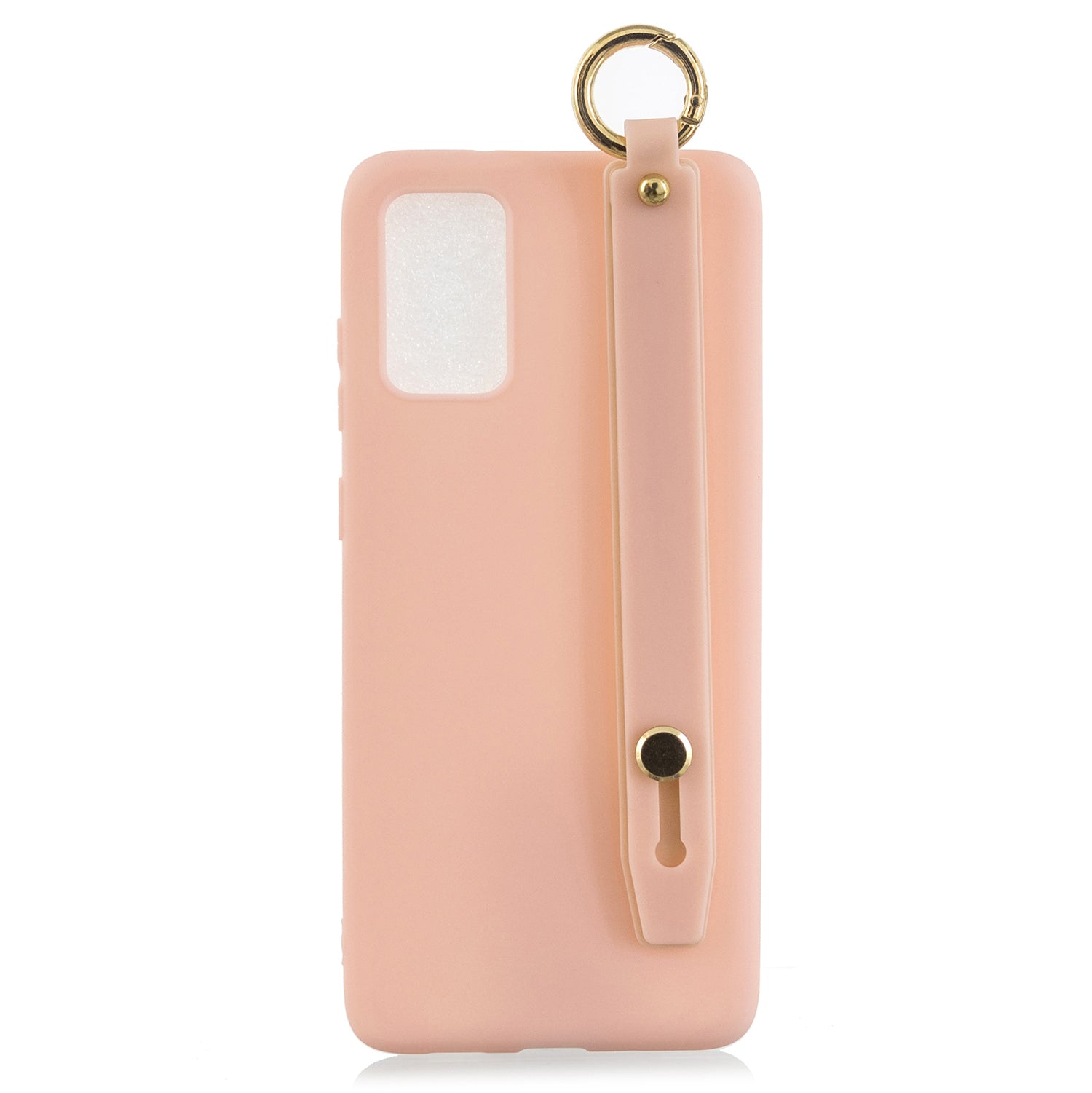 TPU Cell Phone Back Case with Wrist Strap Kickstand for Samsung Galaxy S20 Plus / S20 Plus 5G - Light Pink TPU Cell Phone Back Case with Wrist Strap Kickstand for Samsung Galaxy S20 Plus / S20 Plus 5G - Light Pink